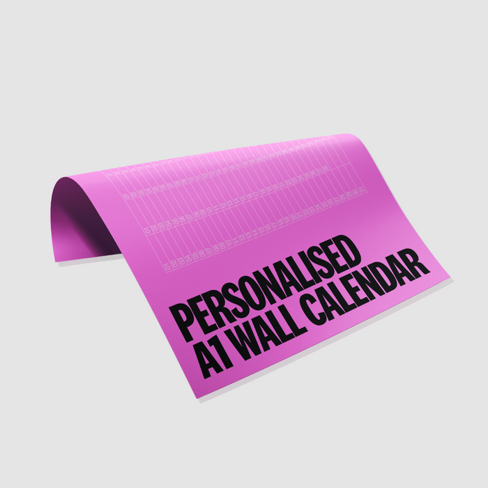 Personalised A1 Wall Calendar