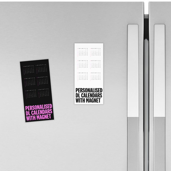 Personalised DL Calendars - Single Sided with Magnets