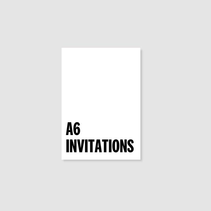A6 Invitations