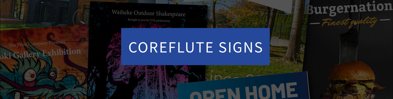 Coreflute Signs - Sold by sheet.