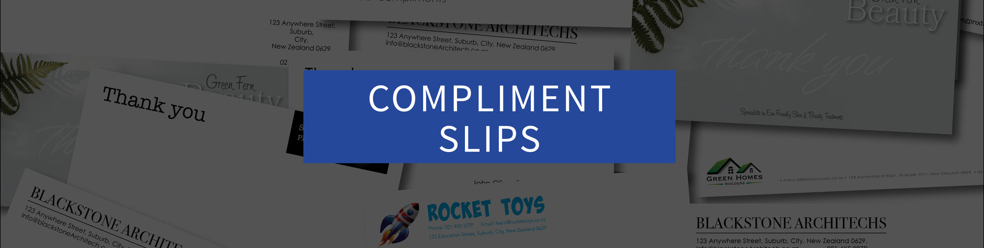 Compliment slips