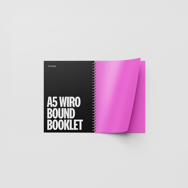 100 Page A5 Wiro Bound Booklet