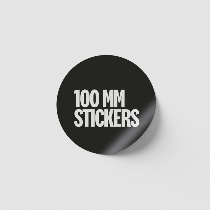 100mm Diameter Stickers
