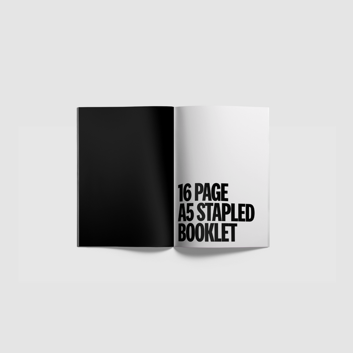 16 Page A5 Stapled Booklet