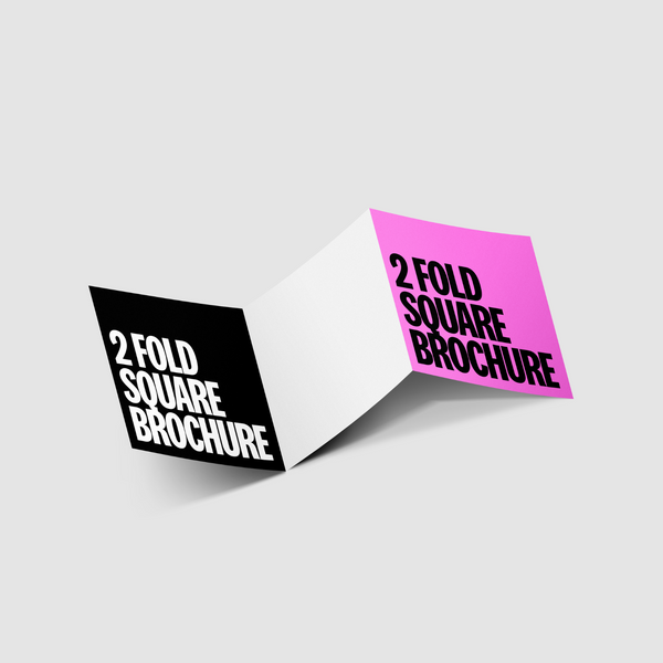 2 Fold 140mm Square Brochure
