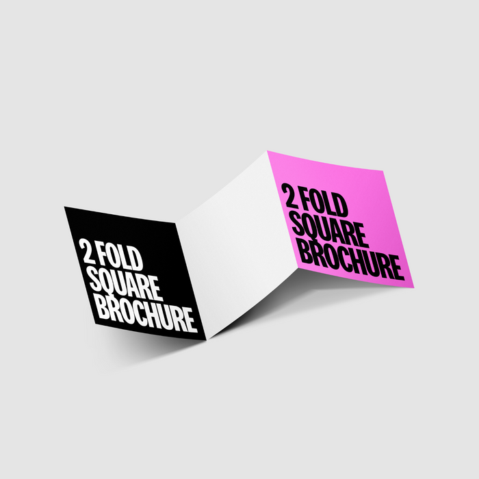2 Fold 140mm Square Brochure