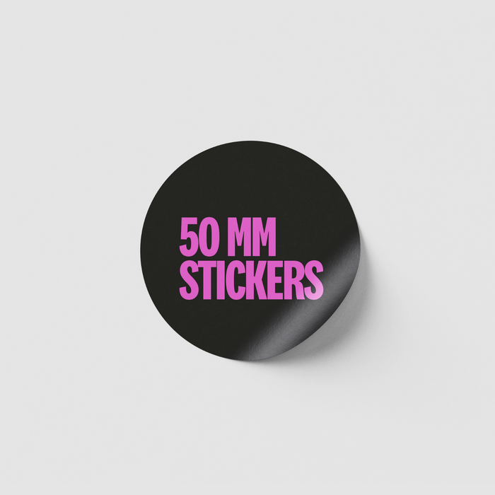 50mm Diameter Stickers