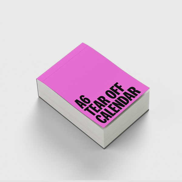 A6 Tear Off Calendar Pad
