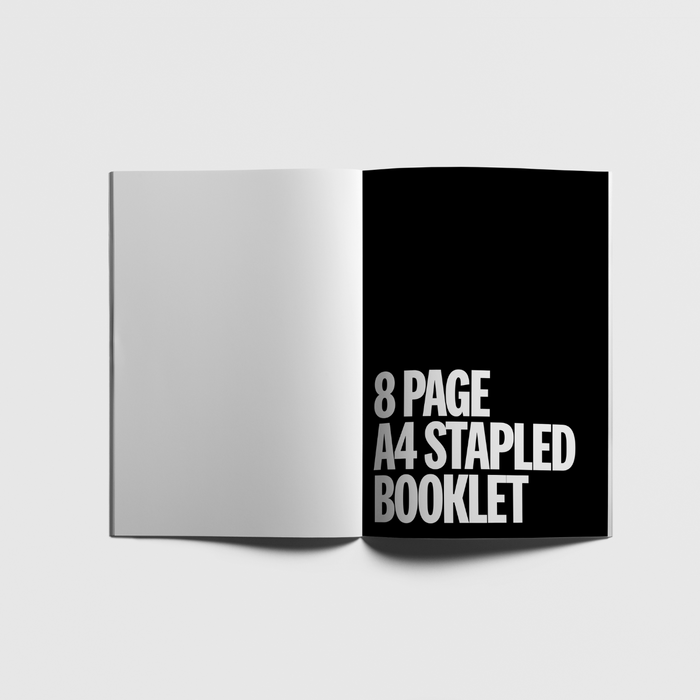 8 Page A4 Stapled Booklet