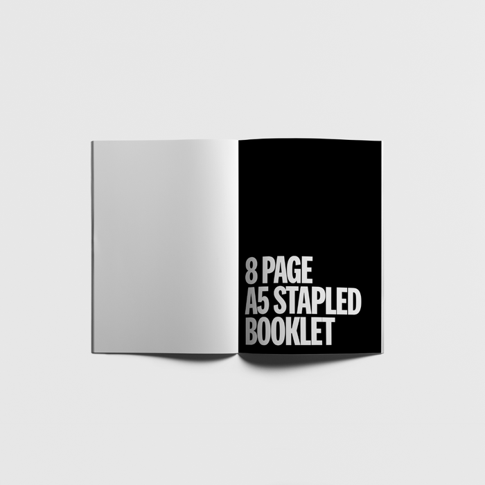8 Page A5 Stapled Booklet