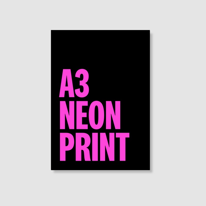 A3 Neon print
