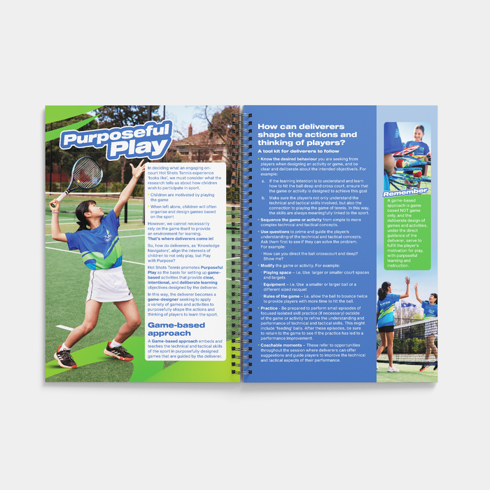 Tennis NZ - Hot Shots Meaningful Experiences A4 Booklet