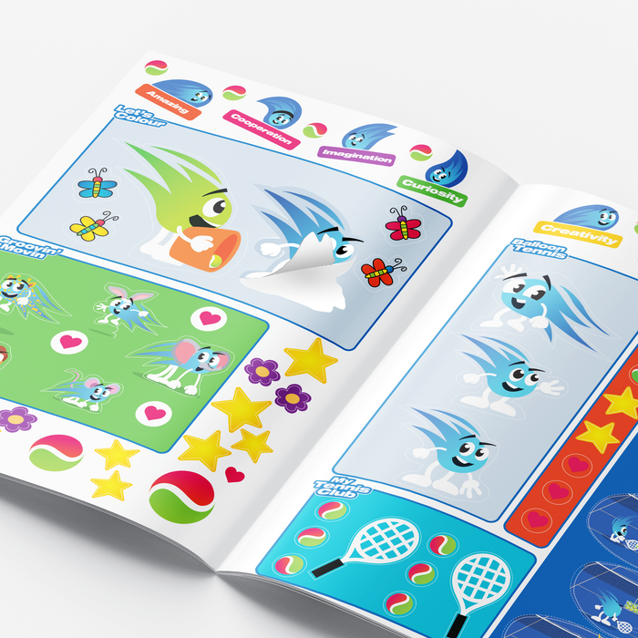 Tennis NZ - Hot Shots Blue Stage Activity Book A4 Booklet