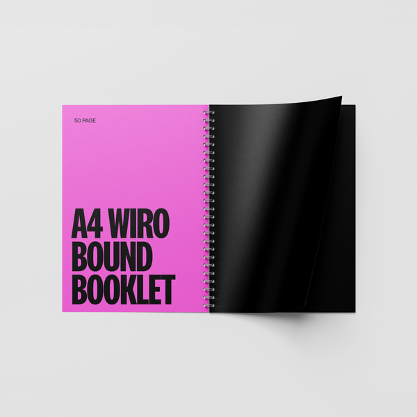 50 Page A4 Wiro Bound Booklet