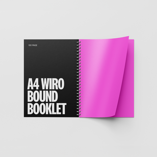 100 Page A4 Wiro Bound Booklet