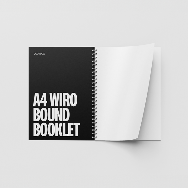 200 Page A4 Wiro Bound Booklet