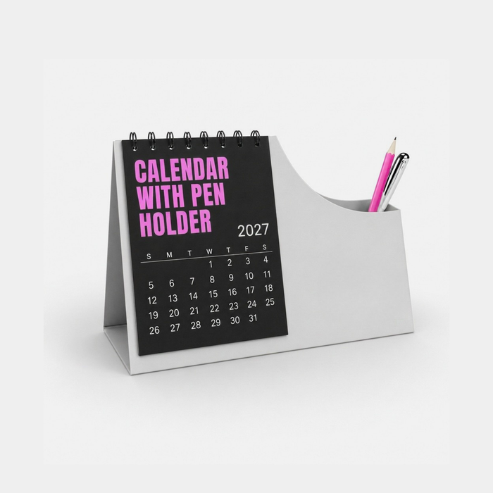 Calendar with Pen Holder