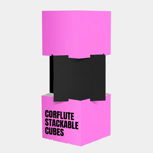 Corflute Stackable Cubes