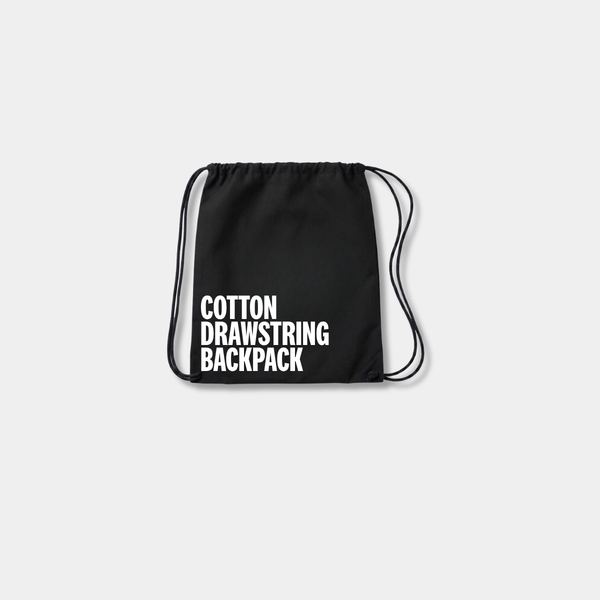 Cotton Drawstring Backpack
