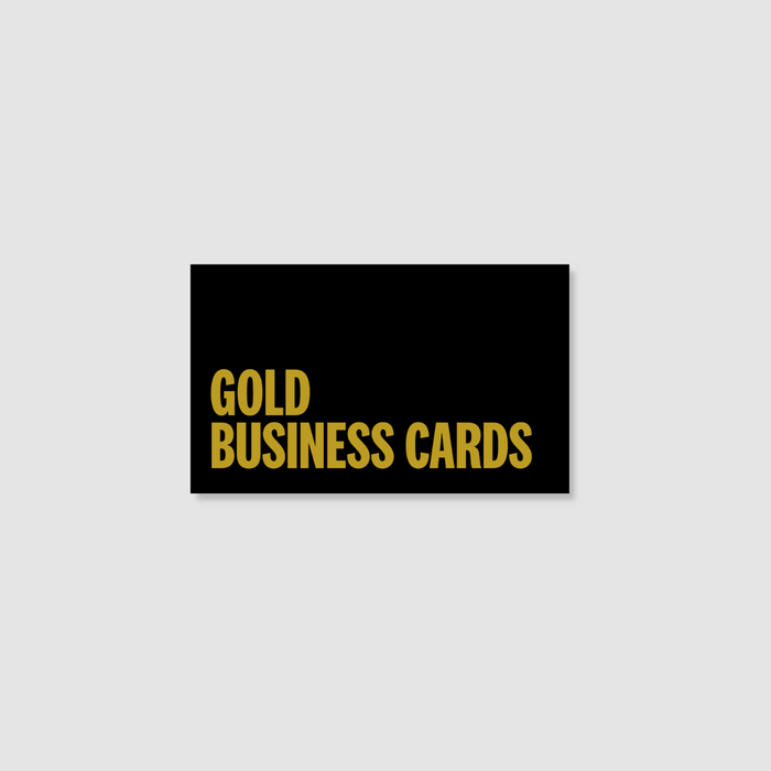 Gold Business Cards