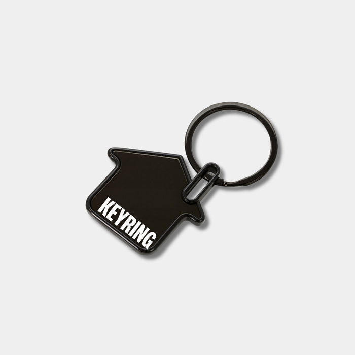 House Shaped Metal Keyring