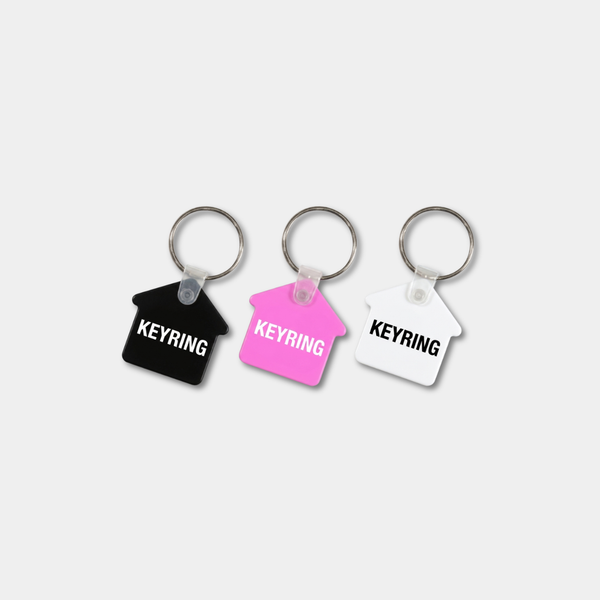 House Shaped Soft PVC Keyring