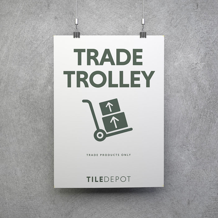 The Tile Depot A3 Coreflute Sign - Trade Trolley