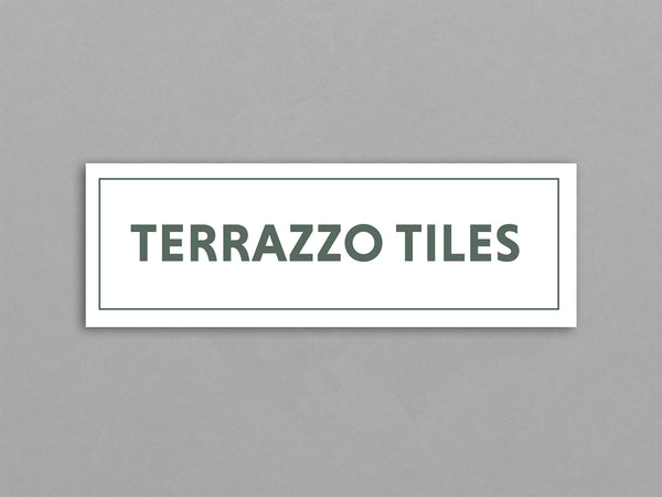The Tile Depot A-Frame Coreflute Sign - Terrazzo Tiles