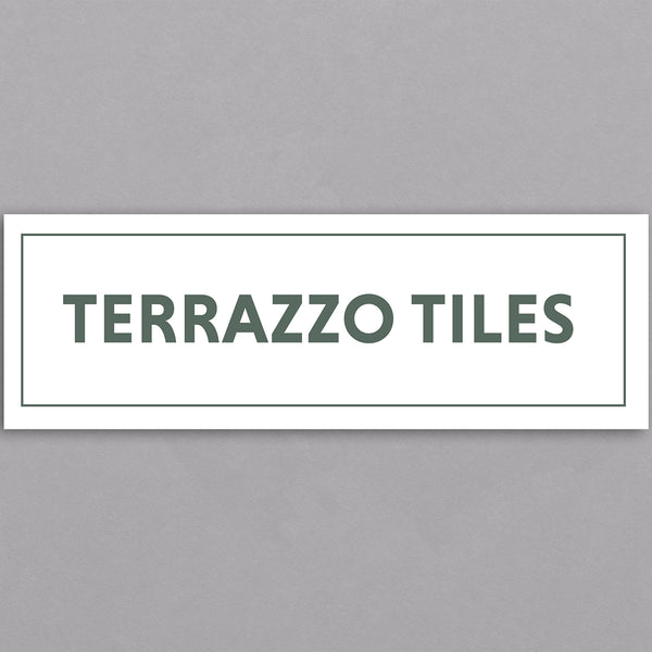 The Tile Depot A-Frame Coreflute Sign - Terrazzo Tiles