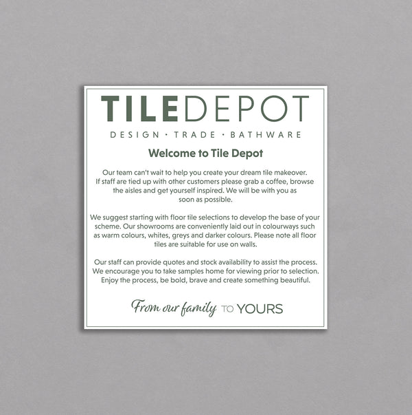 The Tile Depot Coreflute Sign - Intro