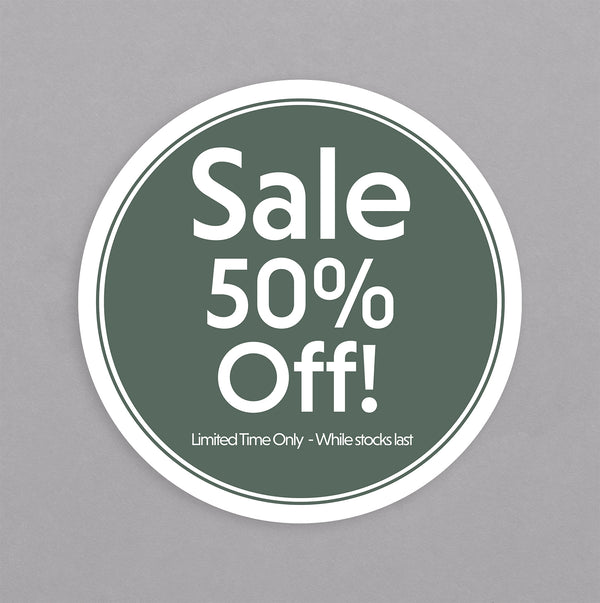 The Tile Depot 50% Off Sticker