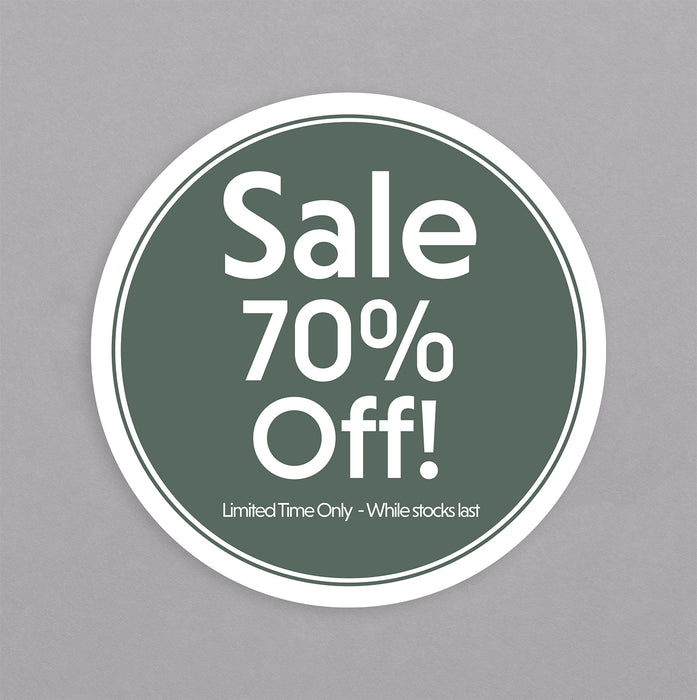 The Tile Depot 70% Off Sticker