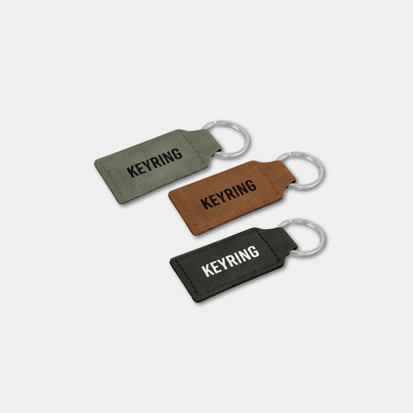 Leather Look Keyring