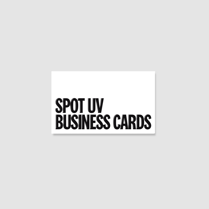 Spot UV Business Cards 