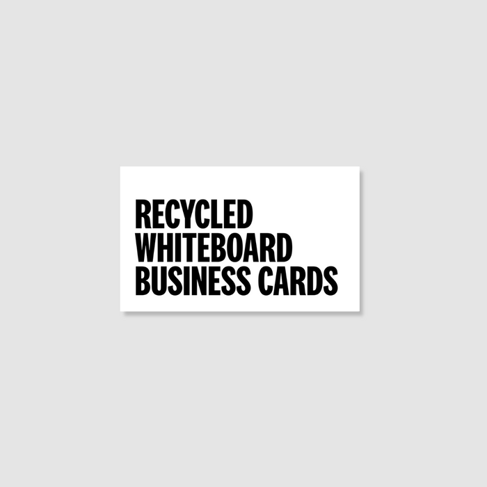 Recycled White Board Business Cards