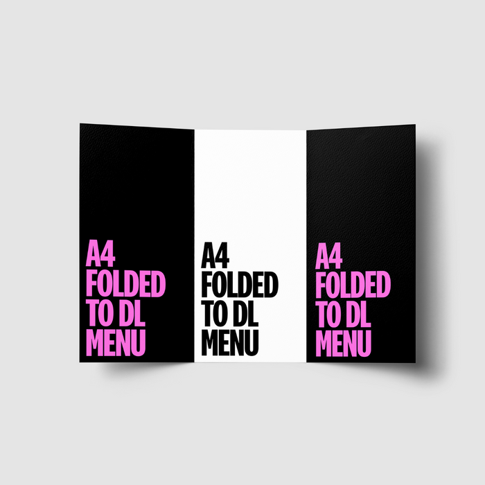 A4 Folded to DL Menu