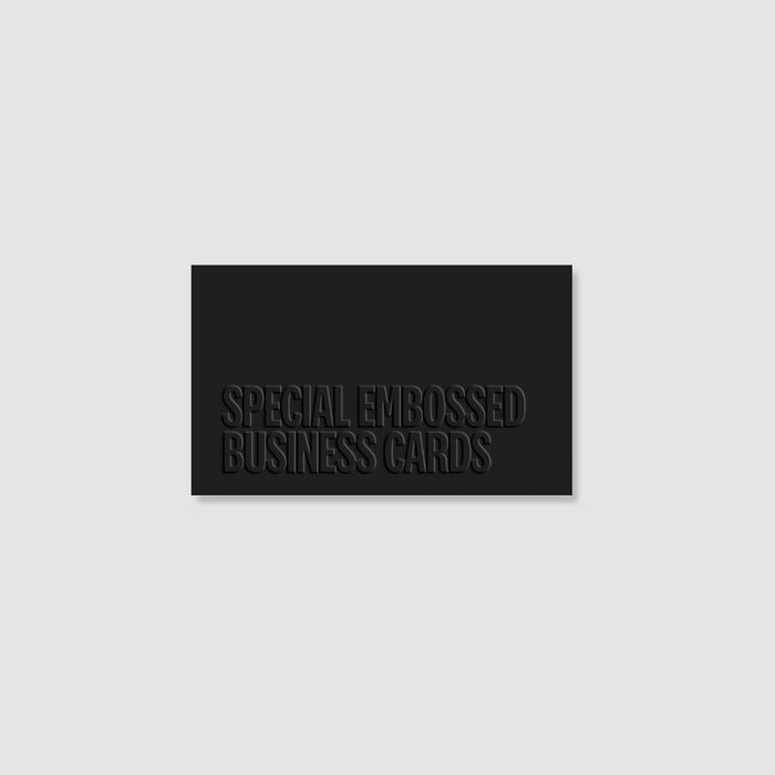 Special Embossed Business Card