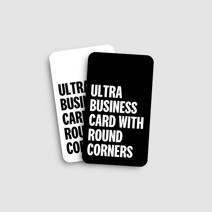 Ultra Business Card Super Thick - Laminated with Rounded Corners