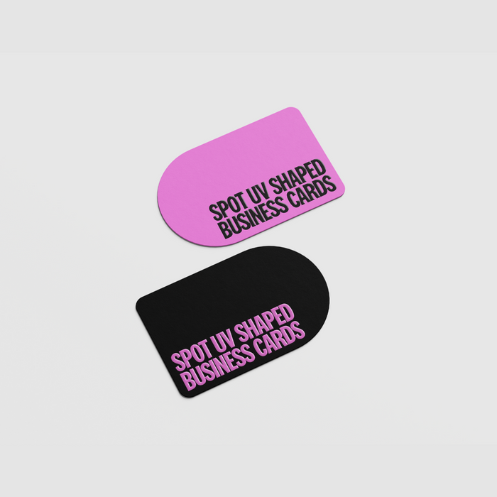 Spot UV Shaped Business Cards