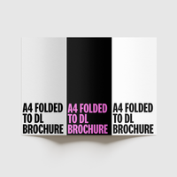 A4 Folded to DL Brochure