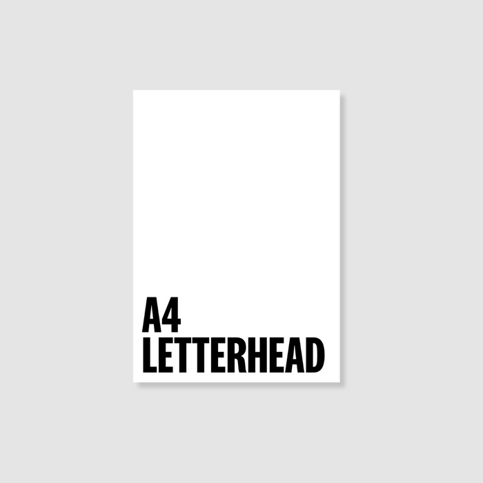 A4 Letterhead