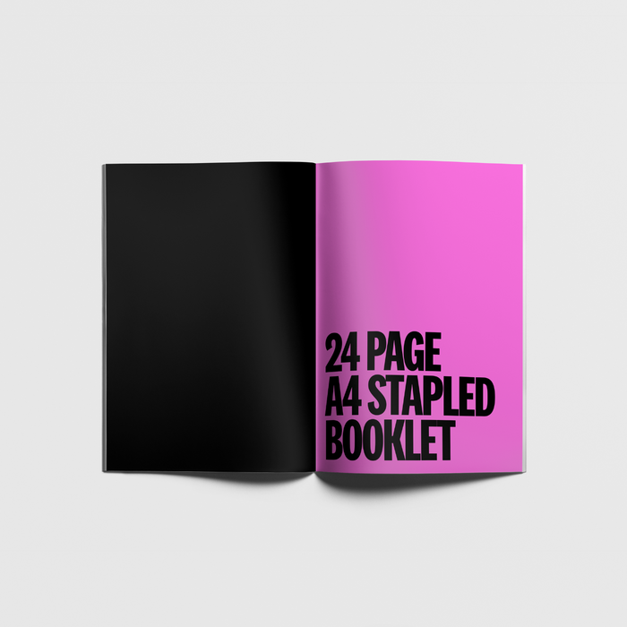 24 Page A4 Stapled Booklet