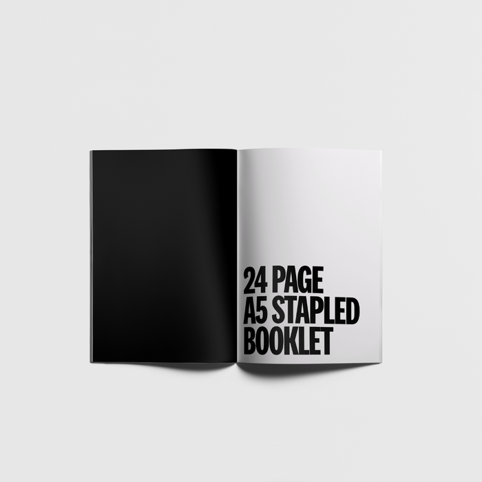 24 Page A5 Stapled Booklet