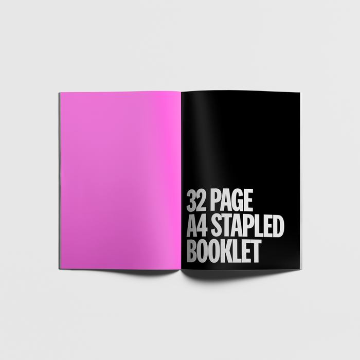 32 Page A4 Stapled Booklet