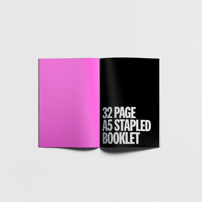 32 Page A5 Stapled Booklet