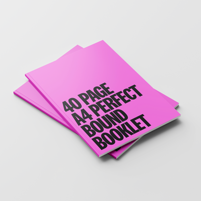40 Page A4 Perfect Bound Booklet