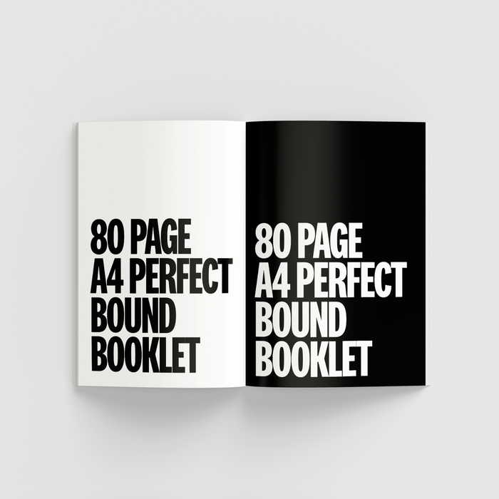 80 Page A4 Perfect Bound Booklet