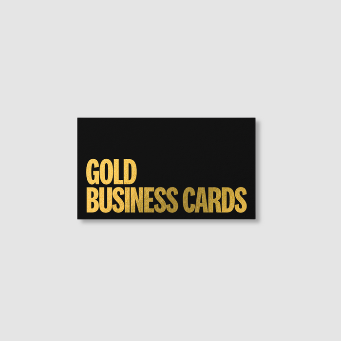 Gold Business Cards