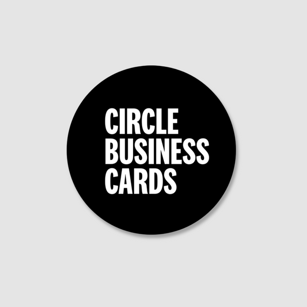 55mm Diameter Circle Business Cards
