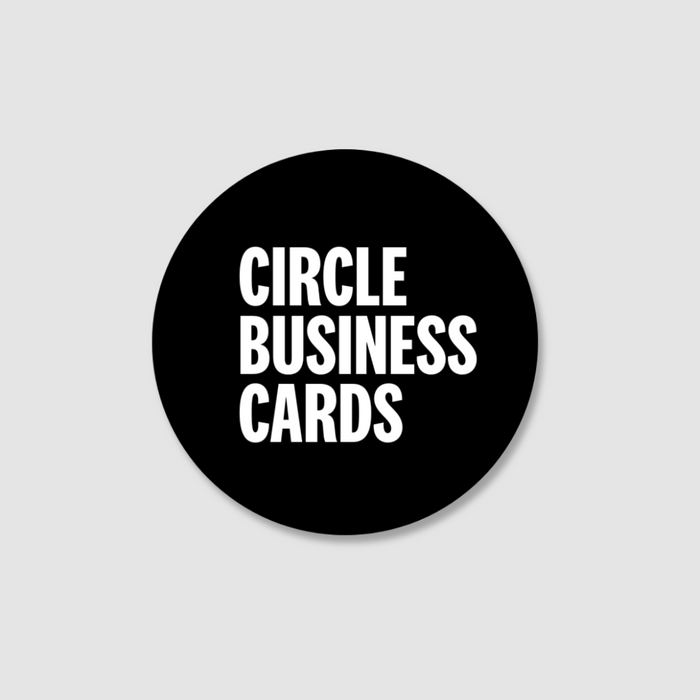 55mm Diameter Circle Business Cards